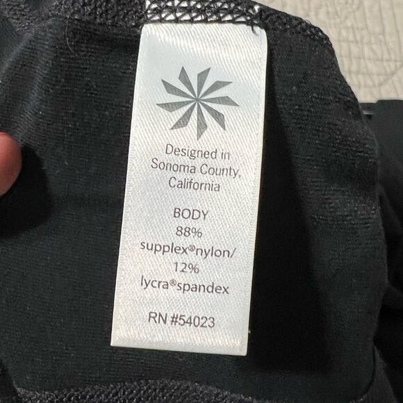 Athleta black crop length cropped workout athletic leggings women's size S - Picture 6 of 7